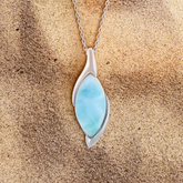Caribbean Sunset Larimar Pendant